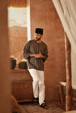 The Asal Kita Men 3/4 Sleeve Kurta - Molten Richline