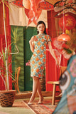The Fei Yang Women Flutter Sleeves Cheongsam Dress - Ancestry