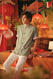 The Fei Yang Men Sleek Sleeve Oriental Shirt - Jade