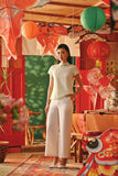 The Fei Yang Women Embroidered Cheongsam Top - Glam Baby Mint
