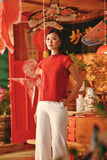 The Fei Yang Women Classic Cheongsam Top - Glam Red