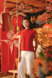 The Fei Yang Women Classic Cheongsam Top - Glam Red