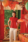 The Fei Yang Women Classic Cheongsam Top - Glam Red
