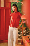 The Fei Yang Women Classic Cheongsam Top - Glam Red