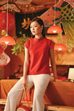 The Fei Yang Women Classic Cheongsam Top - Glam Red