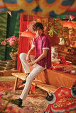 The Fei Yang Men Sleek Sleeve Oriental Shirt - Deep Fuchsia