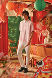 The Fei Yang Men Classic Knot Oriental Shirt - Coral Blush