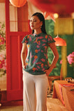 The Fei Yang Women Flutter Sleeves Cheongsam Top - Mandarin