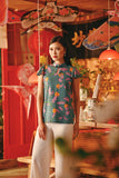 The Fei Yang Women Flutter Sleeves Cheongsam Top - Mandarin