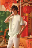 The Fei Yang Men Sleek Sleeve Oriental Shirt - Baby Mint