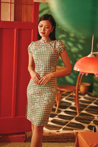 The Fei Yang Women Puff Sleeve Cheongsam Dress - Bloom Lane