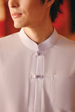 The Fei Yang Men Classic Knot Oriental Shirt - Baby Lavender