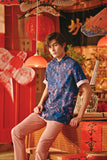 The Fei Yang Men Cord Knot Oriental Shirt - Dream
