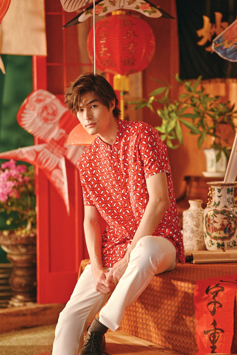 The Fei Yang Men Mandarin Shirt - Fusion