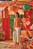 The Fei Yang Women Classic Cheongsam Top - Glam Orange