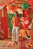 The Fei Yang Women Classic Cheongsam Top - Glam Orange