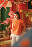 The Fei Yang Women Classic Cheongsam Top - Glam Orange