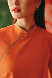 The Fei Yang Women Classic Cheongsam Top - Glam Orange