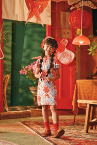 The Fei Yang Layered Sleeve Cheongsam Dress - Dynasty