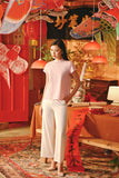 The Fei Yang Women Embroidered Cheongsam Top - Glam Coral Blush