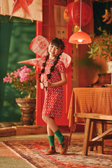 The Fei Yang Puff Sleeve Cheongsam Dress - Fusion