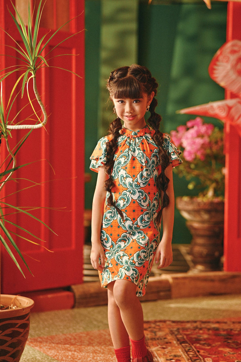 The Fei Yang Layered Sleeve Cheongsam Dress - Ancestry