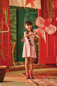 The Fei Yang Sleeveless A-Line Dress - Glam Coral Blush