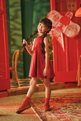 The Fei Yang Sleeveless A-Line Dress - Glam Rumba Red