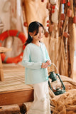 The Harbour Sandy Blouse - Tiffany Blue