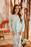 The Harbour Women Sandy Blouse - Tiffany Blue