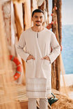 The Harbour Men Kurta - Light Grey