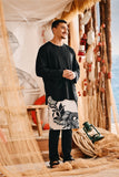 The Harbour Men Kurta - Black