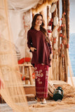 The Harbour Women Broderie Kurung Top - Mangosteen