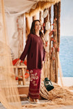 The Harbour Women Broderie Kurung Top - Mangosteen