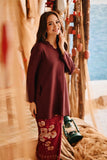 The Harbour Women Broderie Kurung Top - Mangosteen