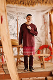 The Harbour Men Kurta - Mangosteen