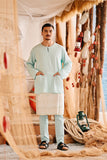 The Harbour Men Kurta - Tiffany Blue