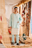 The Harbour Men Kurta - Tiffany Blue