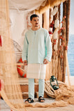 The Harbour Men Kurta - Tiffany Blue