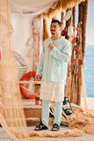 The Harbour Men Kurta - Tiffany Blue