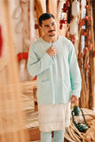 The Harbour Men Kurta - Tiffany Blue