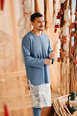 The Harbour Men Kurta - Blue West