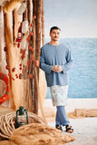 The Harbour Men Kurta - Blue West