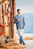 The Harbour Men Kurta - Blue West