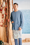 The Harbour Men Kurta - Blue West