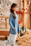 The Harbour Broderie Kurung Top - Blue West