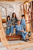 The Harbour Men Kurta - Blue West