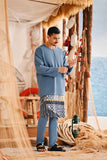 The Harbour Men Kurta - Blue West