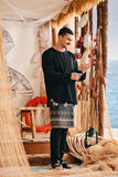 The Harbour Men Kurta - Black