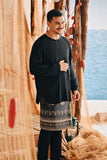 The Harbour Men Kurta - Black